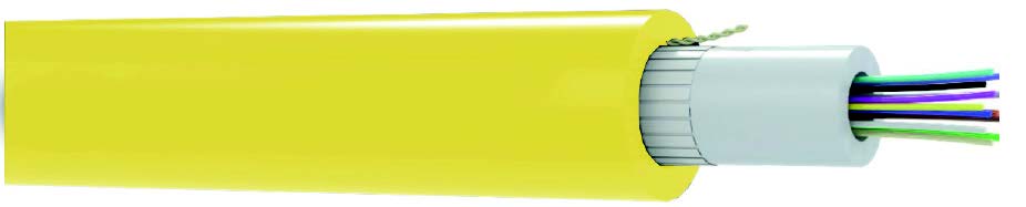 12FO OS2 TIGHT BUFFERED LSZH UNIVERSAL B2ca YELLOW RAL1021