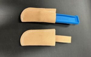 Kabelkniv höger blå Sverige VMC kniven