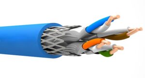 CAT6A S/FTP HF 4X2X23 AWG BLUE (DCA) RAL 5015 BLUE CONDUCTOR CLASS 0