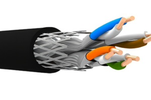 CAT6A S/FTP PE 4X2X23 AWG BLACK RAL 9005 BLACK CONDUCTOR CLASS 0